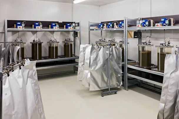 Biogas-Batchfermenter