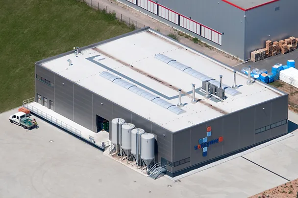 Gebäude Luftaufnahme Werk von Senzyme Gebäude Luftaufnahme Werk von Senzyme