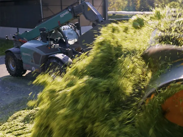 Nahaufnahme Silofahren