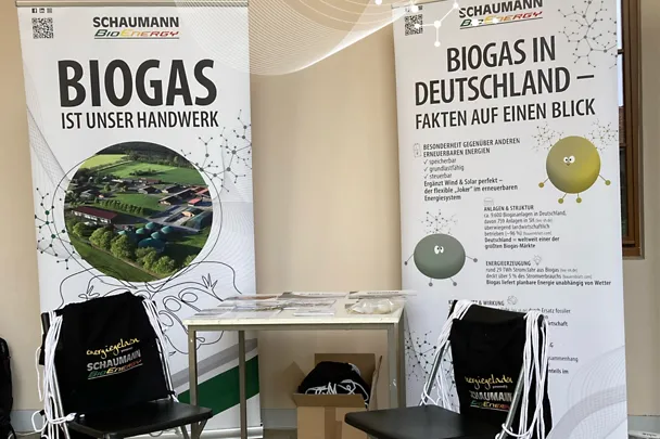 Biomethantag Weimar - Ausstellungsstand Schaumann BioEnergy