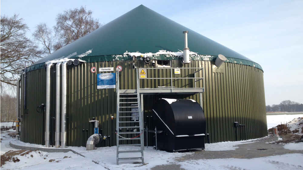 Biogasanlage winterfest machen